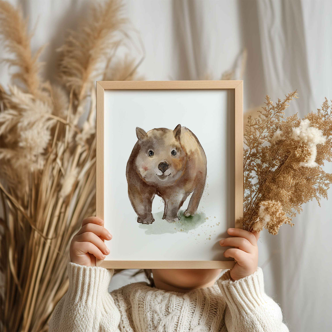 Poster - Australian animals - the wombat