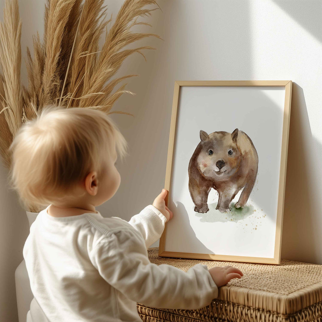 Affiche - animaux d'Australie - le wombat