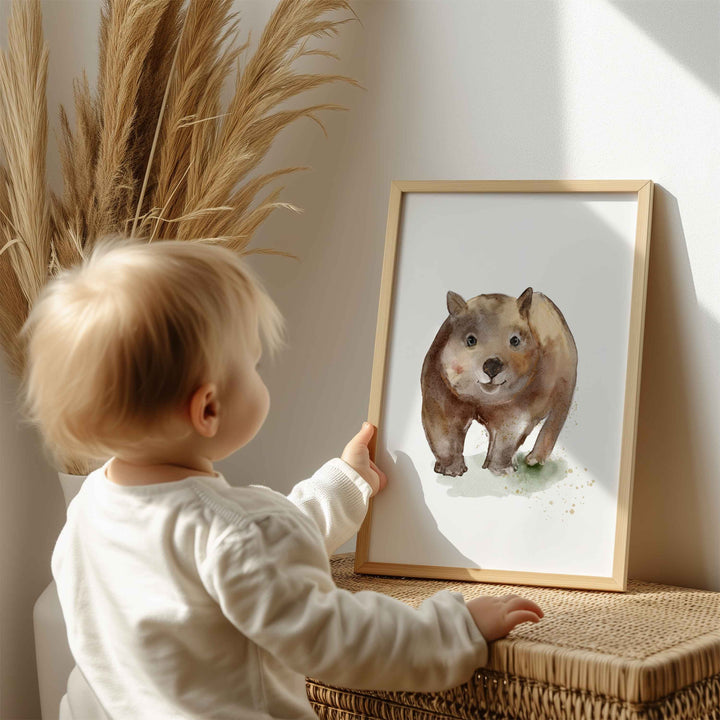 Poster - Australian animals - the wombat