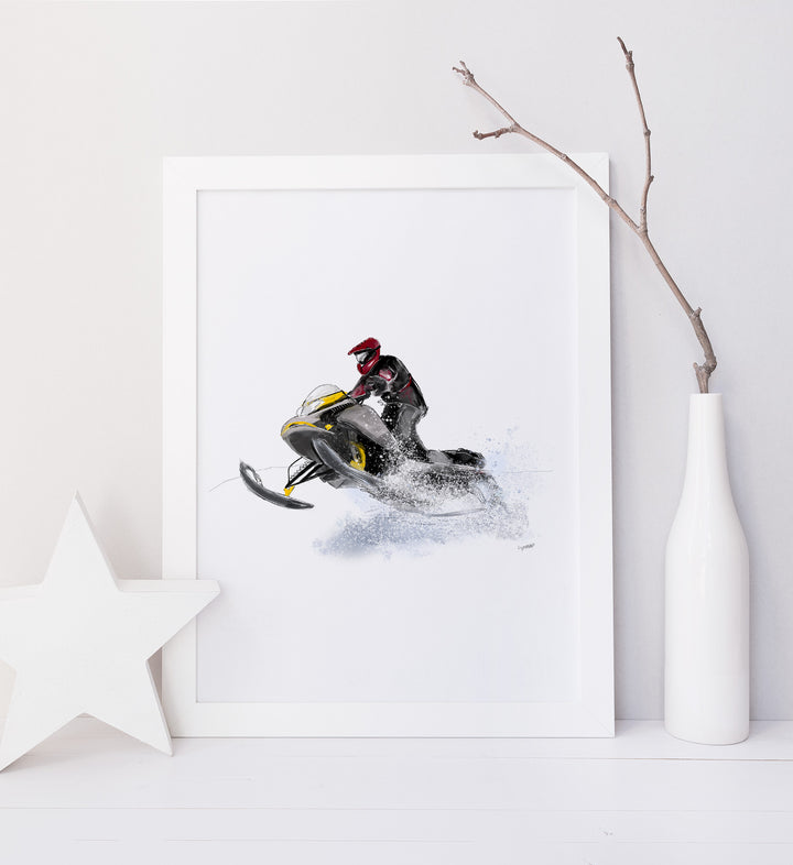 Illustration - Snowmobile